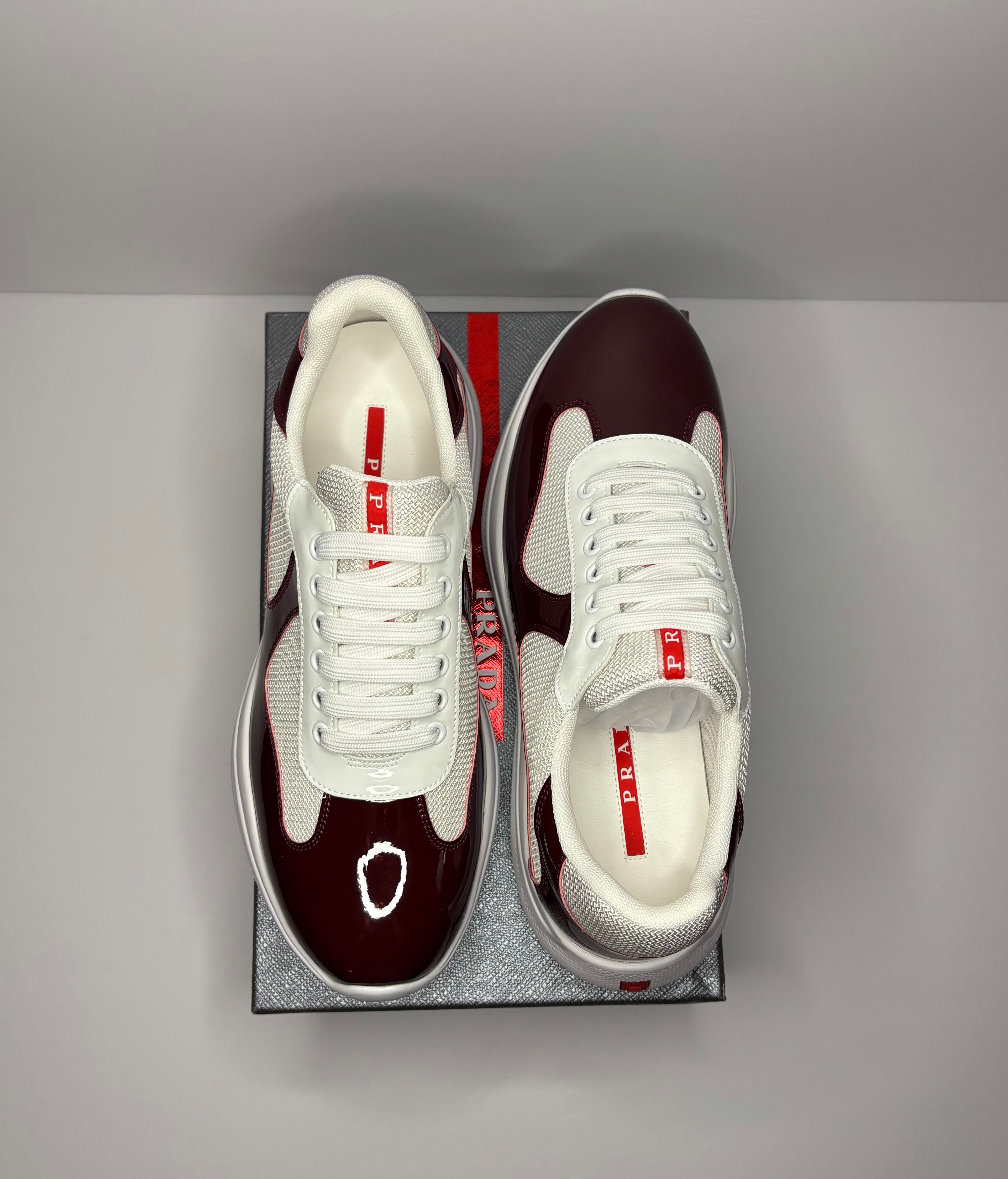 Prada America’s Cups Sneakers (Red)