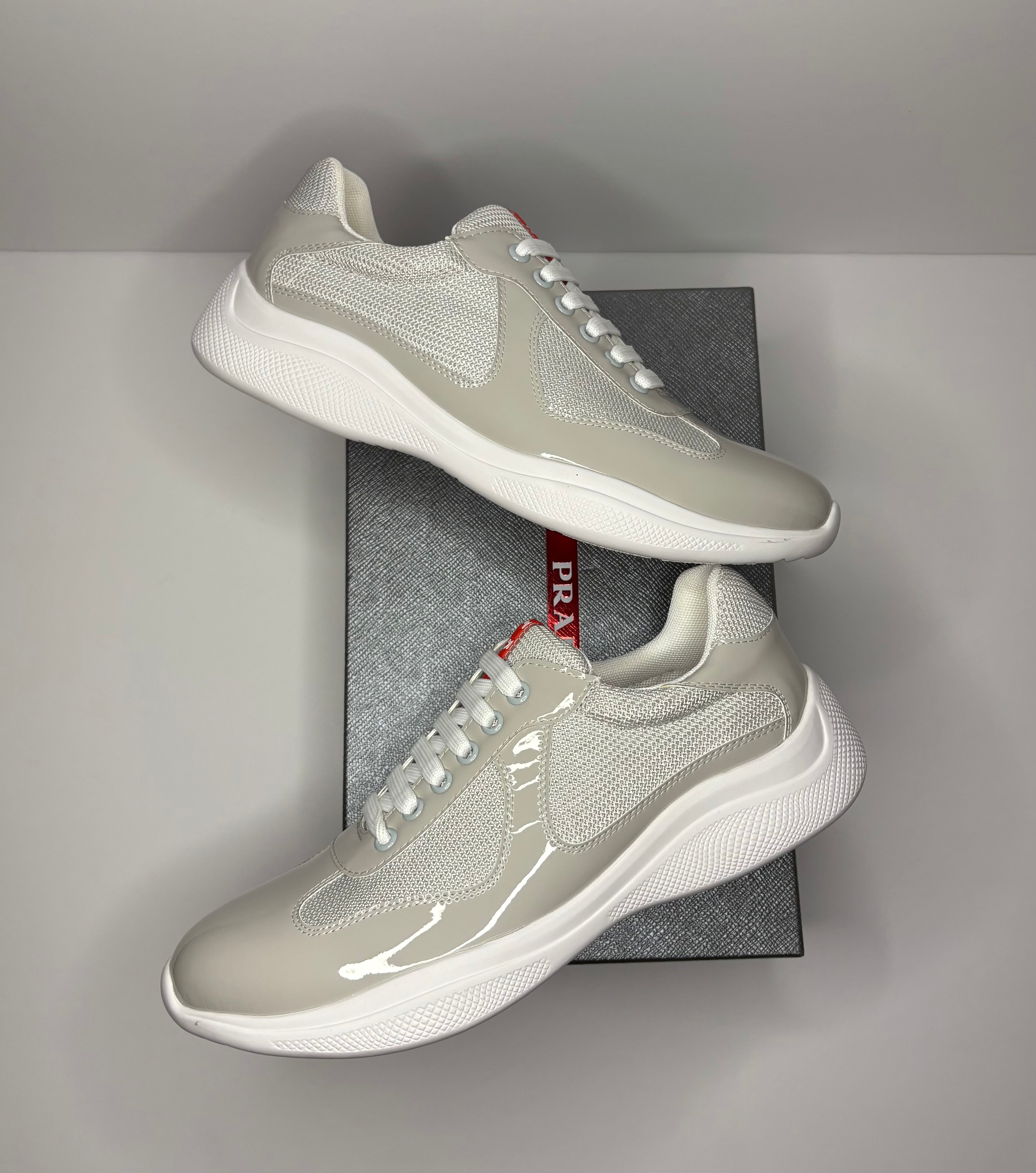 Prada America’s Cup Sneakers (Grey)