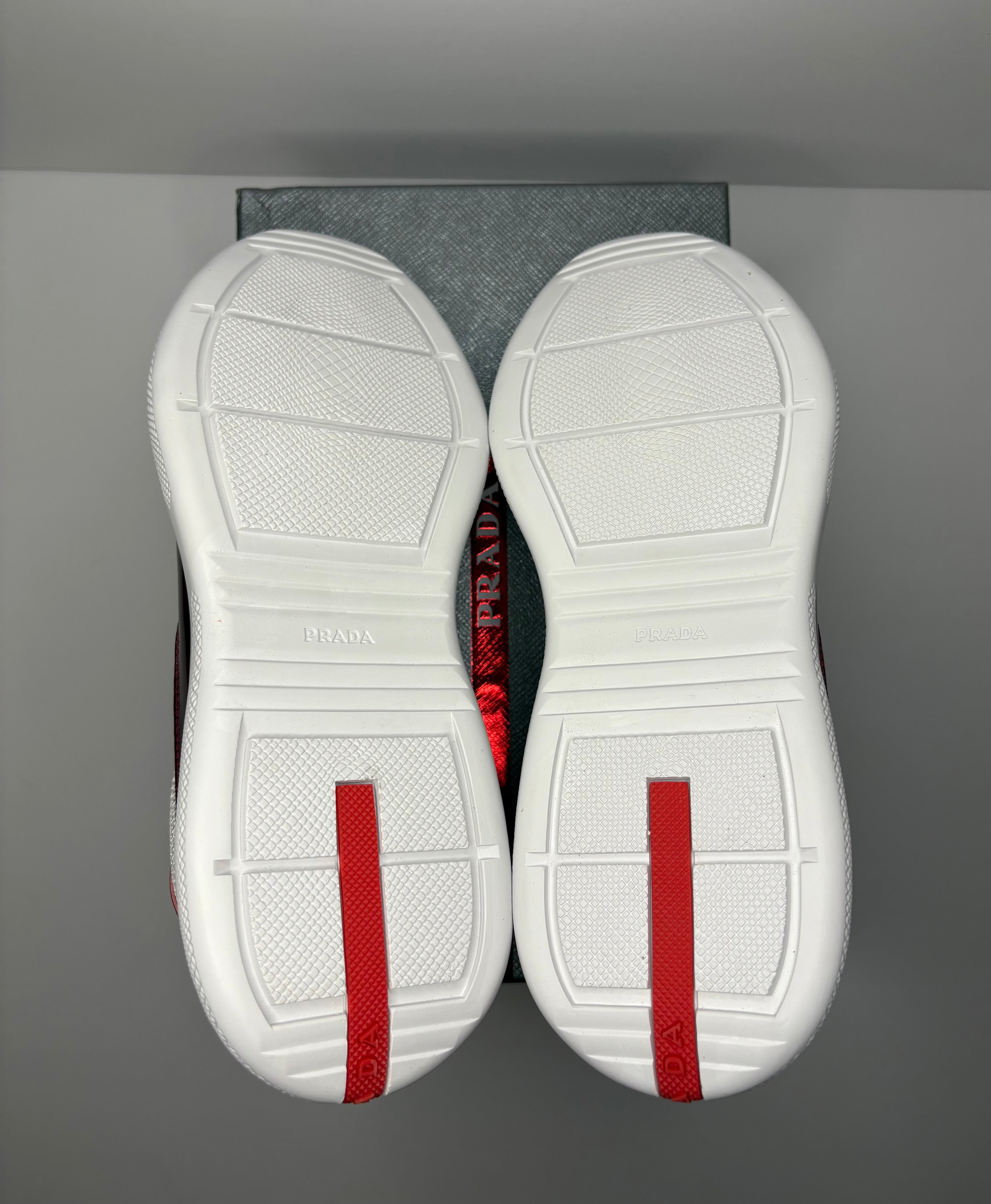Prada America’s Cups Sneakers (Red)