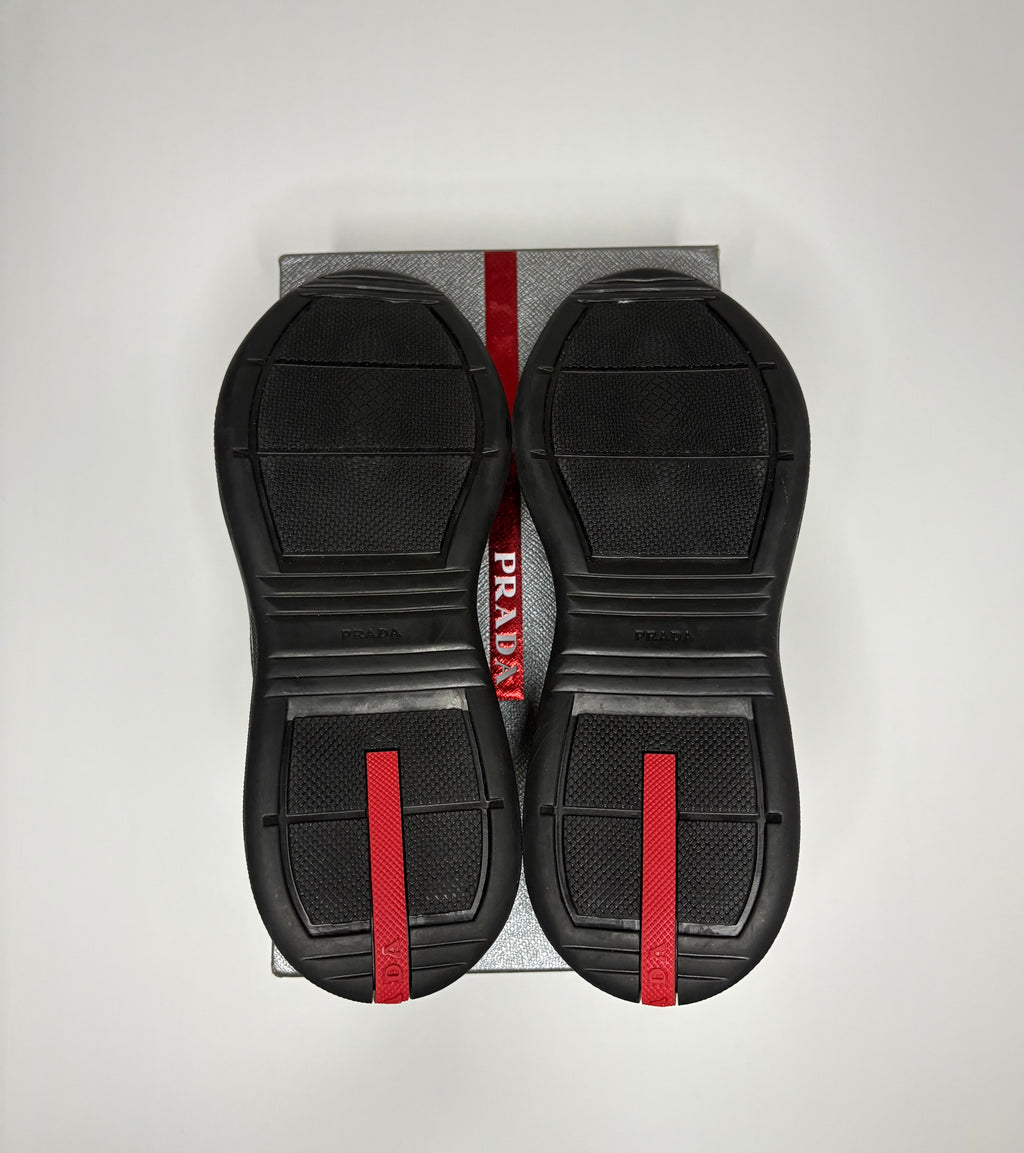 Prada America’s Cups Sneakers (Black/Red)