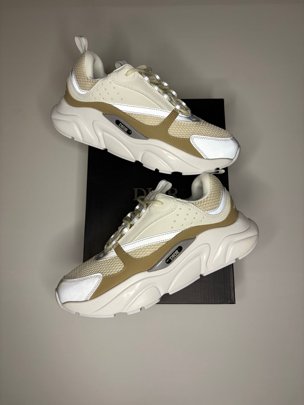 Dior B22 (White/Tan)