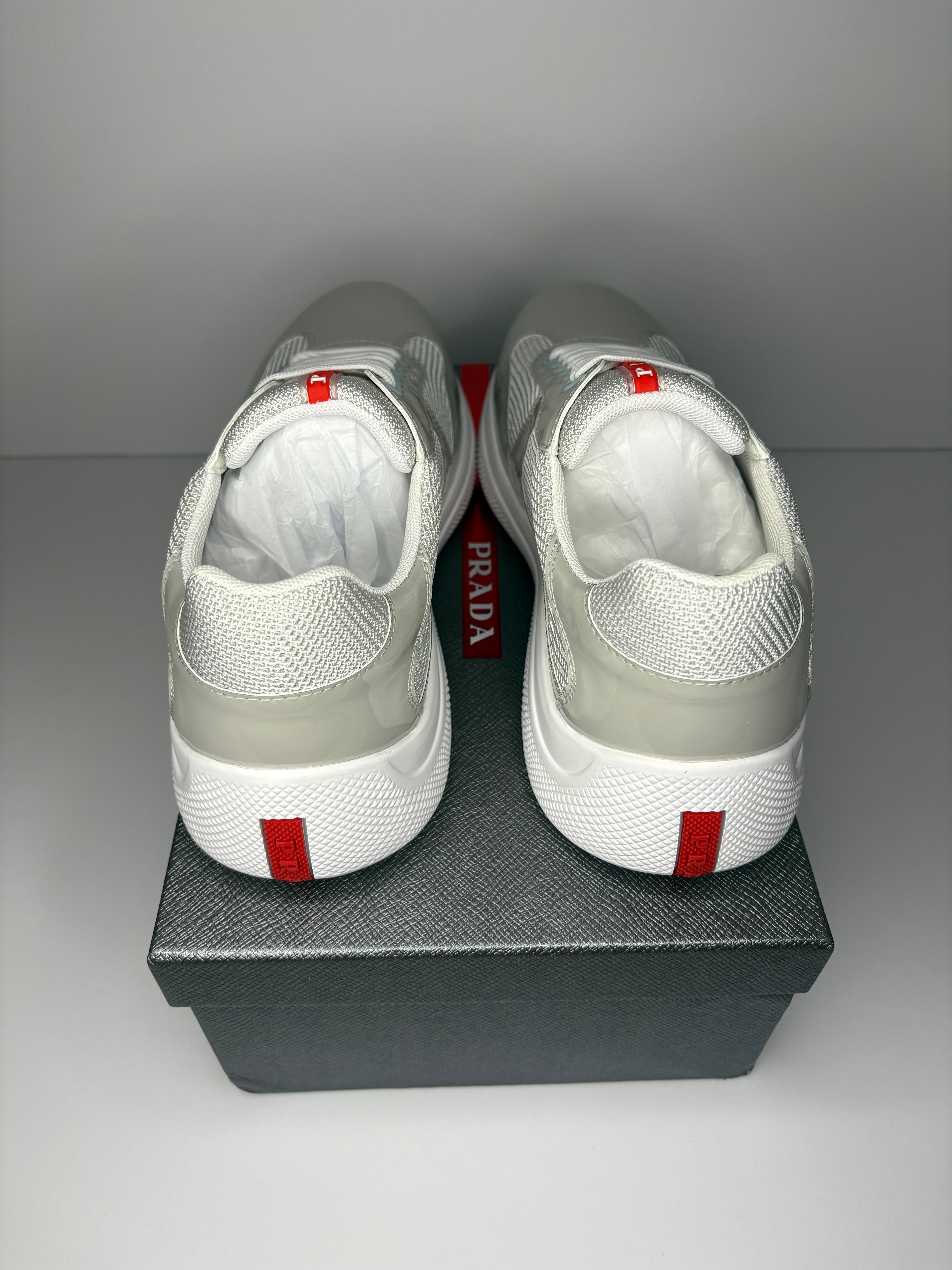 Prada America’s Cup Sneakers (Grey)