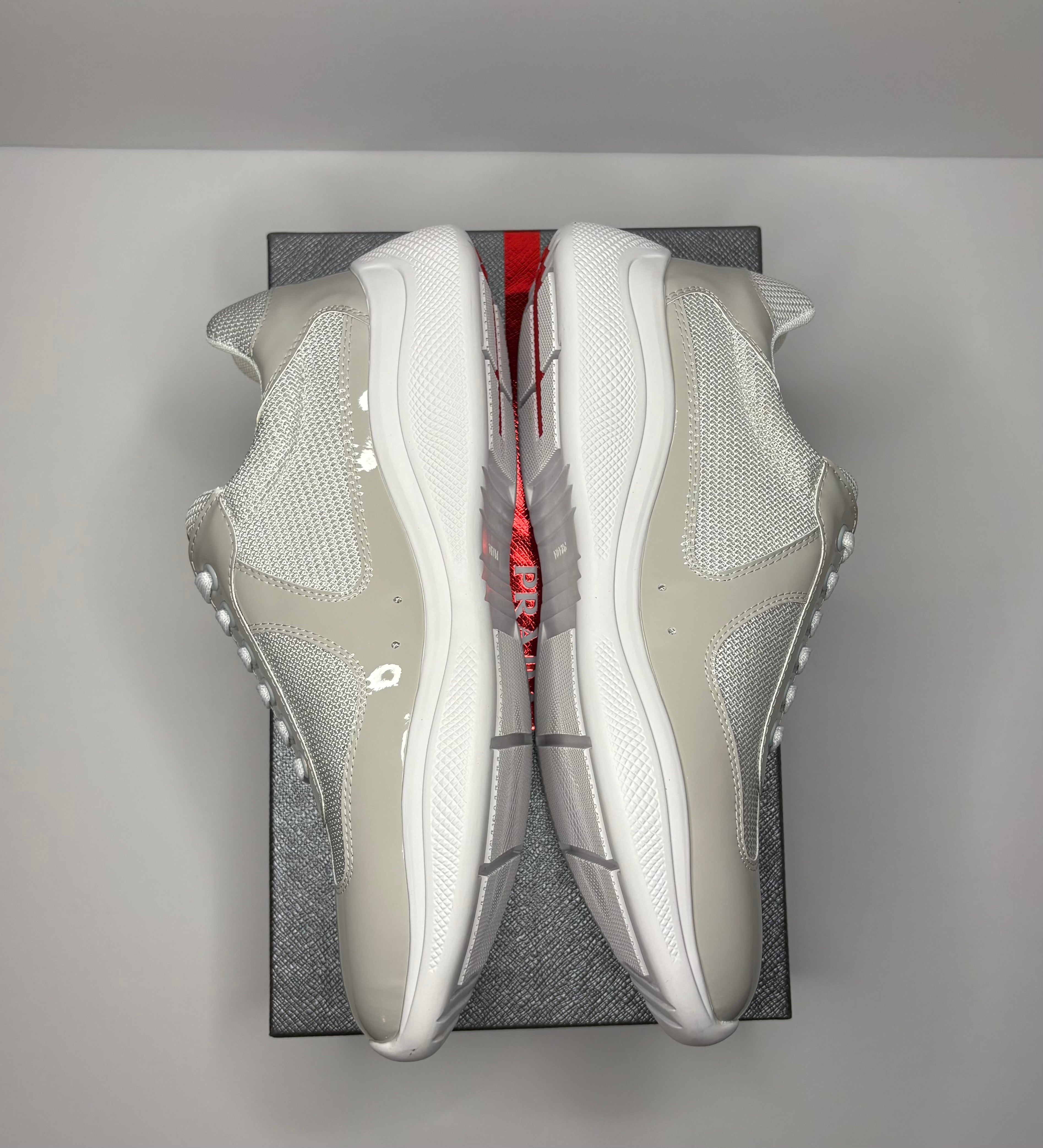 Prada America’s Cup Sneakers (Grey)
