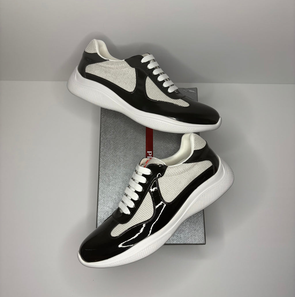 Prada America’s Cup Sneakers (Black/White)