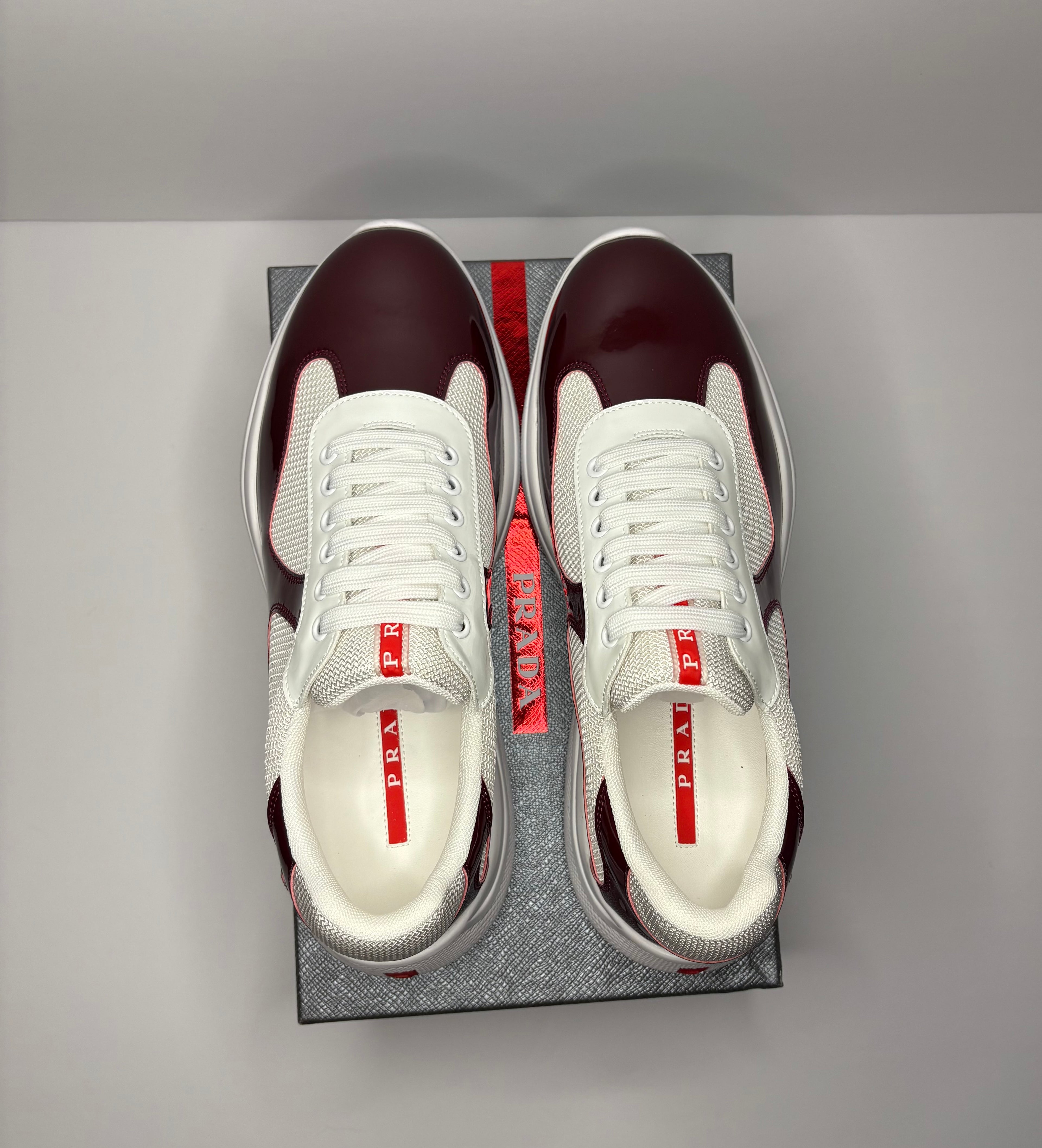 Prada America’s Cups Sneakers (Red)
