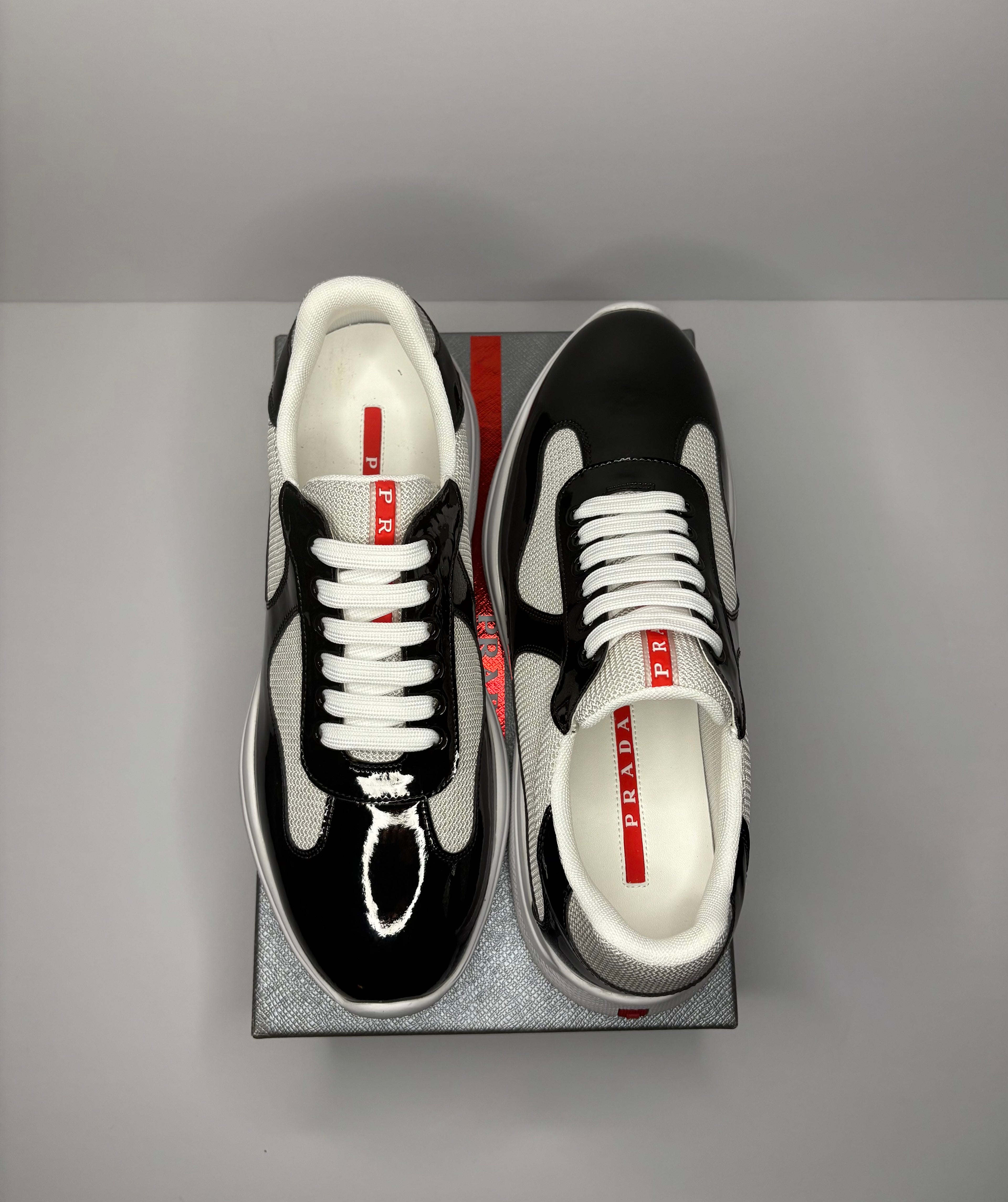 Prada America’s Cup Sneakers (Black/White)